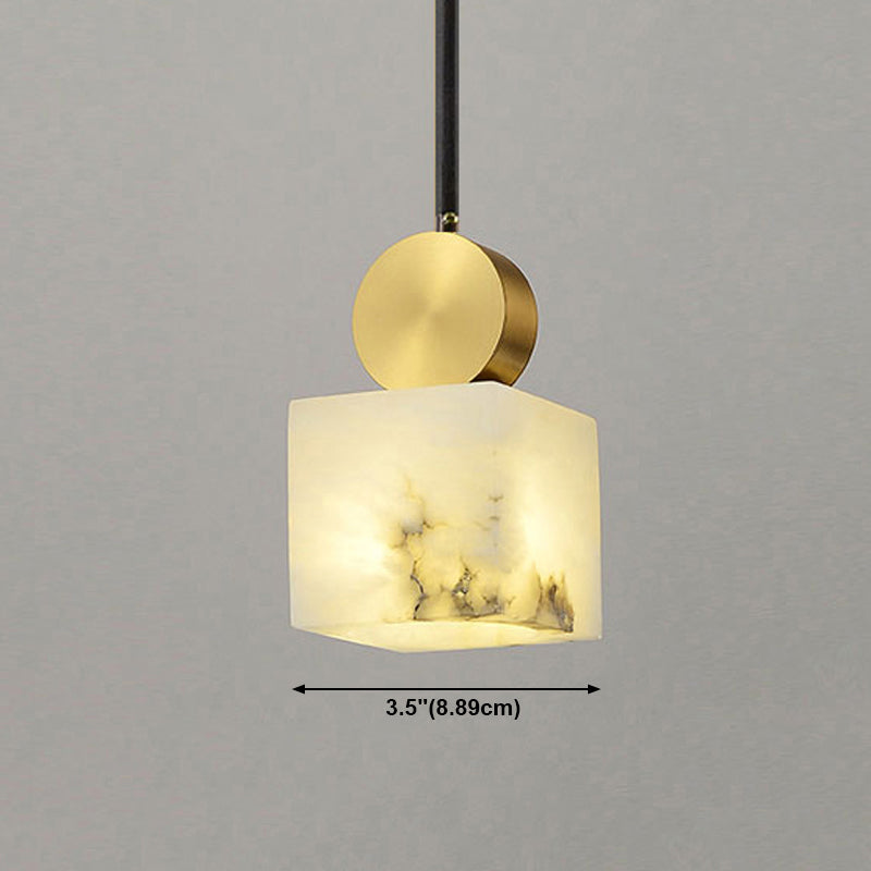 Pendante de style moderne Lumière nordique Style Stone Hanging Light pour le chevet