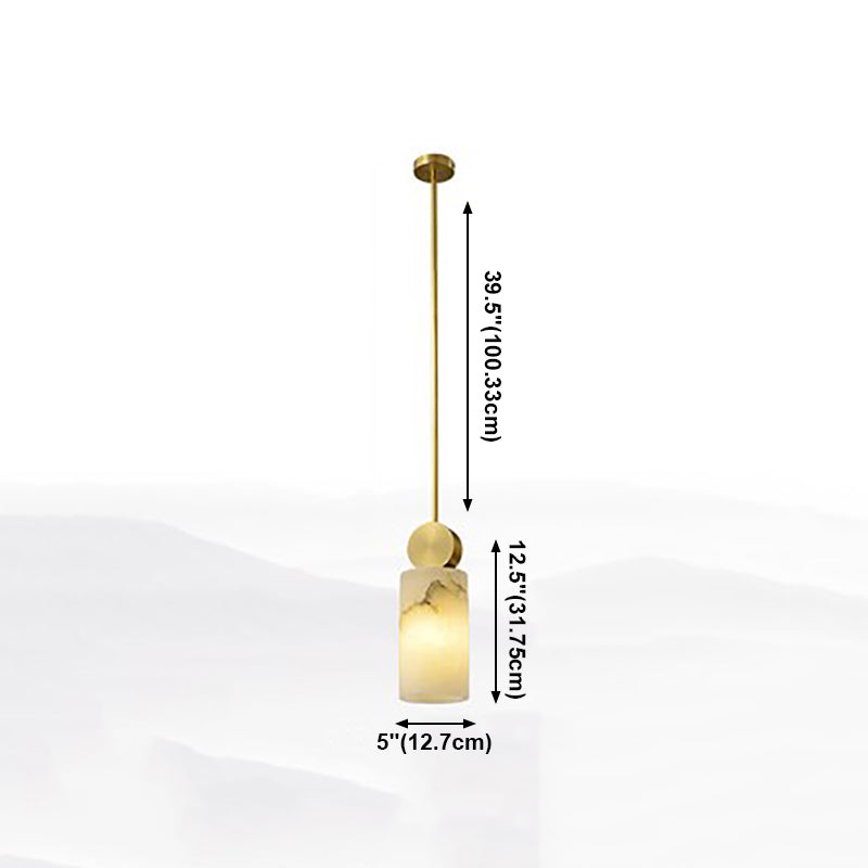 Pendante de style moderne Lumière nordique Style Stone Hanging Light pour le chevet