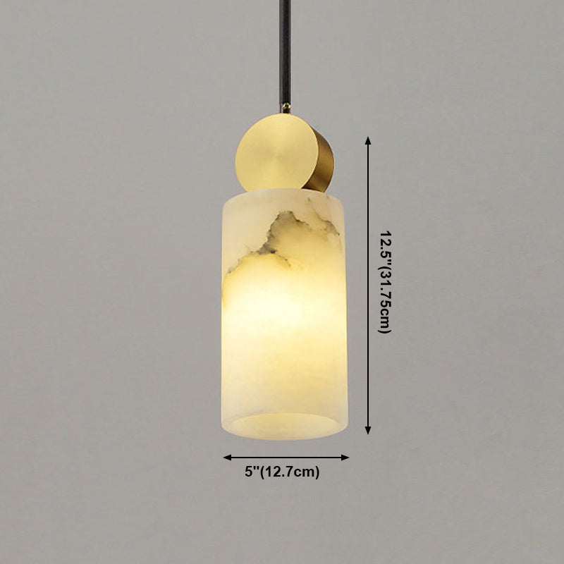 Pendante de style moderne Lumière nordique Style Stone Hanging Light pour le chevet