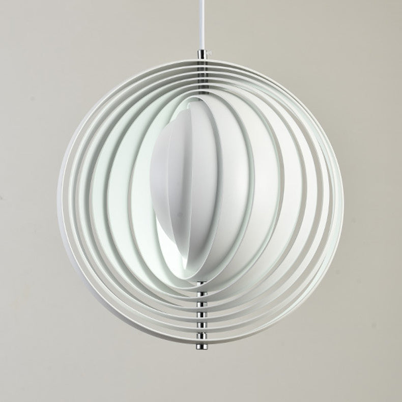 Lampe suspendue de style moderne Creative Metal Pendant Light en blanc pour chambre à coucher