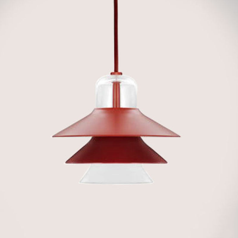 Restaurant en couches Pendant la lampe à bulbe métallique Macaron Hanging Light