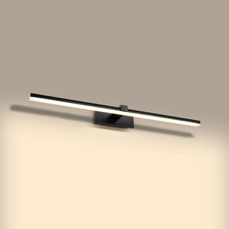 Lampada a specchio da trucco in metallo semplice moderno per bagno