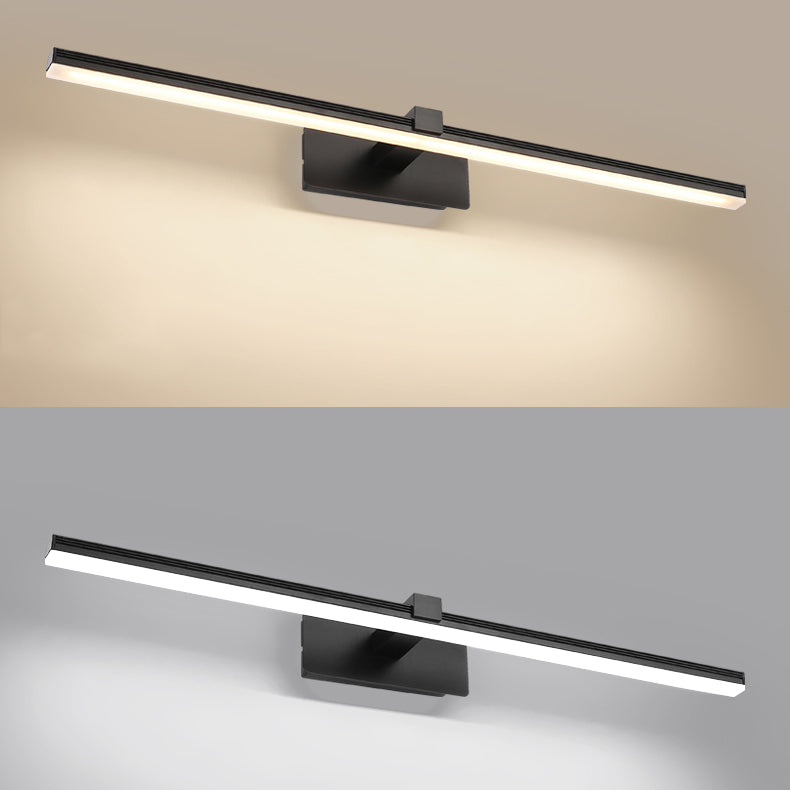 Lampada a specchio da trucco in metallo semplice moderno per bagno