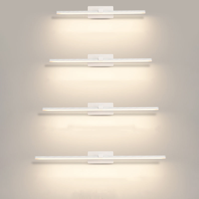 Lampada a specchio da trucco in metallo semplice moderno per bagno