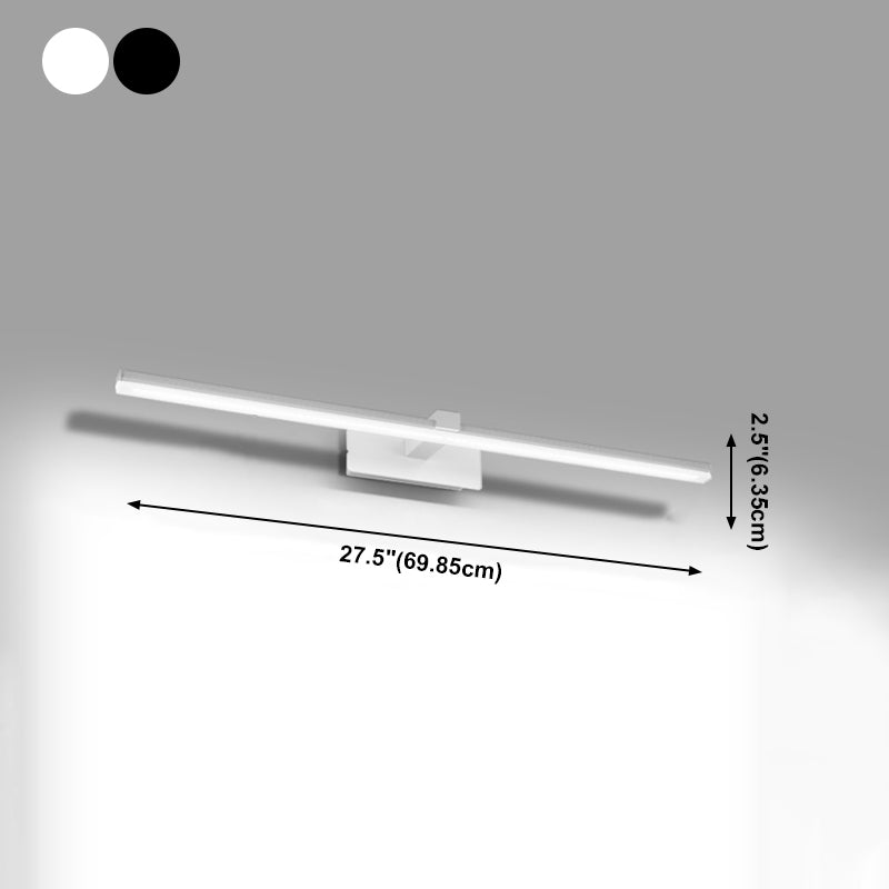 Lampada a specchio da trucco in metallo semplice moderno per bagno