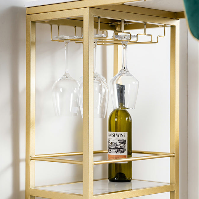 Tavolo da cocktail bar a doppio piedistallo interno in marmo Tavolo moderno pub/bar