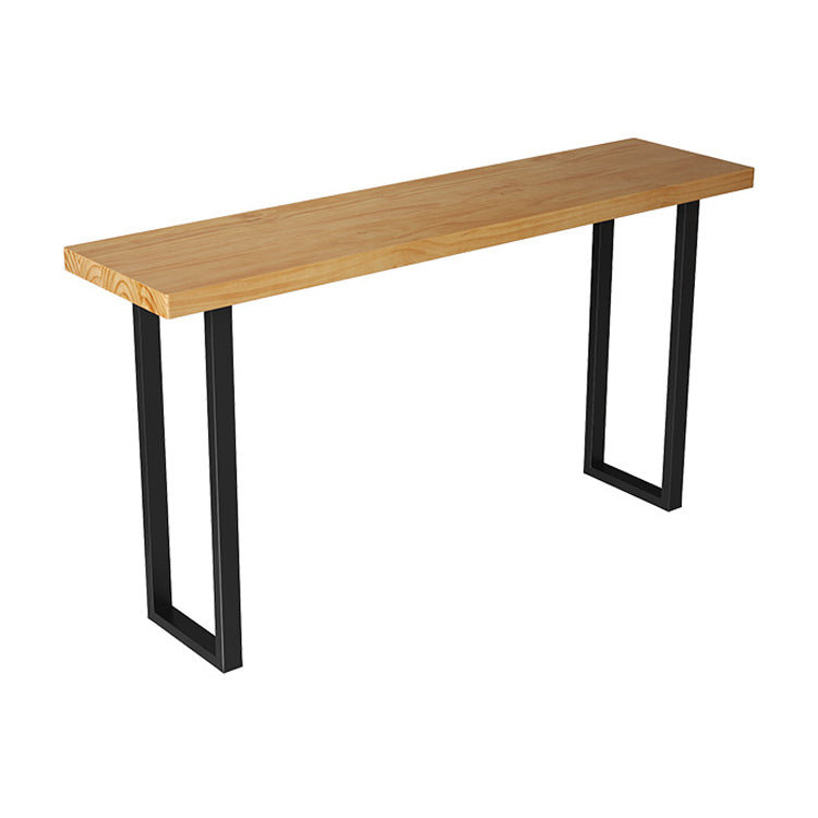 Cafe and Break-room Bistro Bar Desk Modern Rectangle Wood Counter-height Pub Table