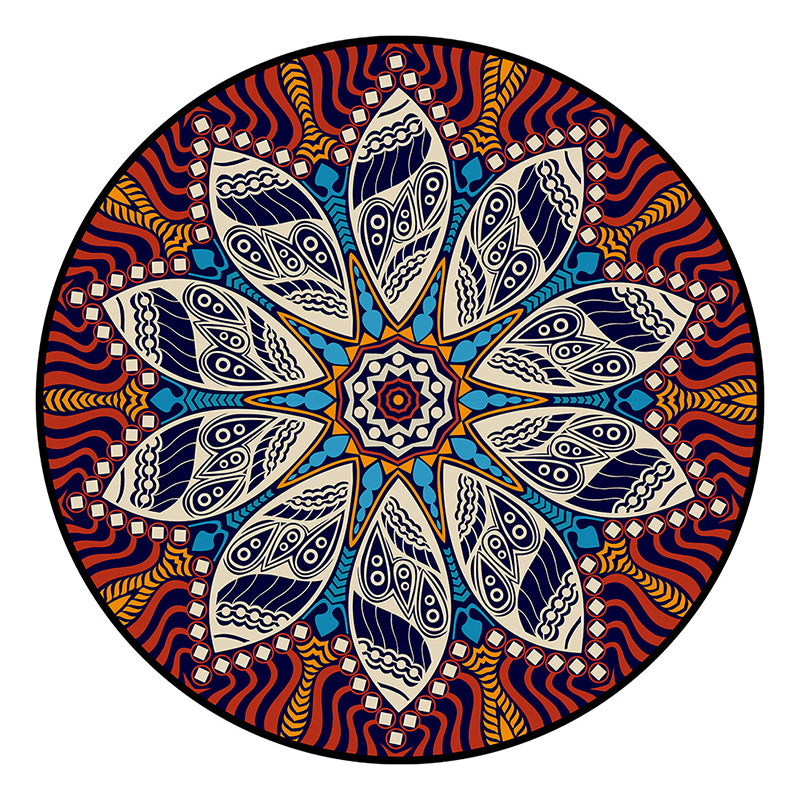 Schwarzer Graphenteppich Polyester Bohemian Teppich Färbung Widerender Teppich für Wohnkultur