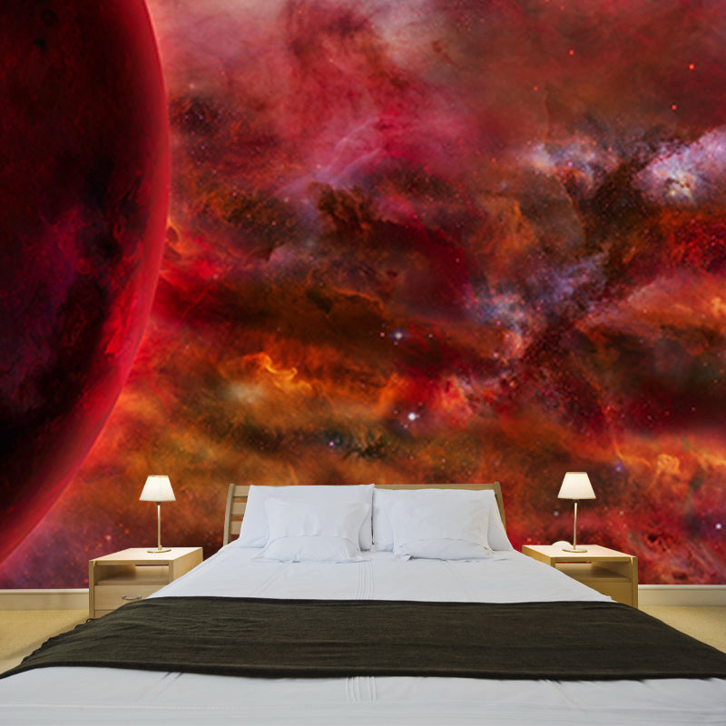 Planet Galaxy Environment Friendly Decorative Mural Novelty Style Universe Wall Covering