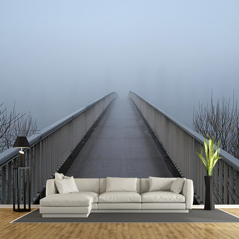 Wooden Bridge Environment Friendly Mural Wallpaper Space Extension Wall Mural