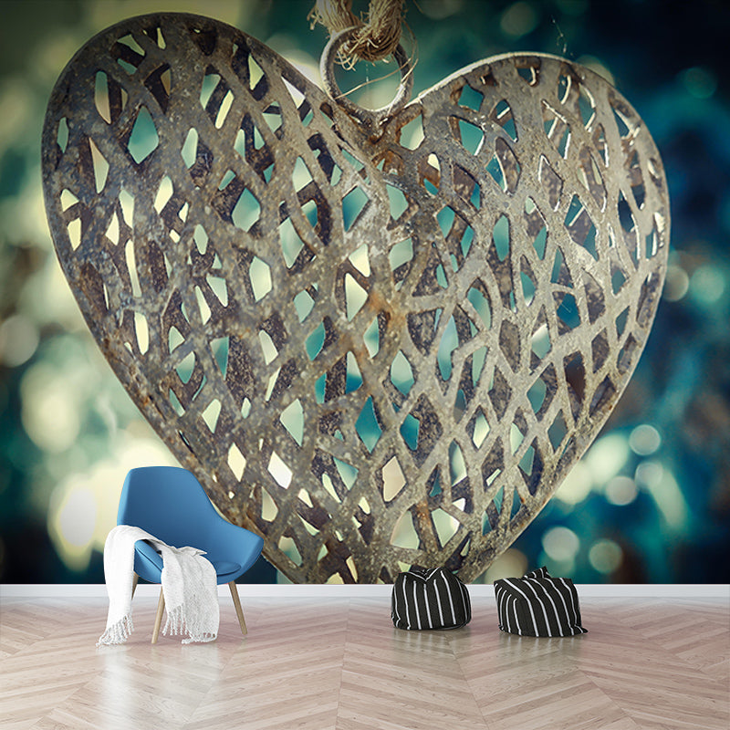 3D Mural Environment Friendly Decorative Mural Wallpaper Industrial Style Metal Wall Mural