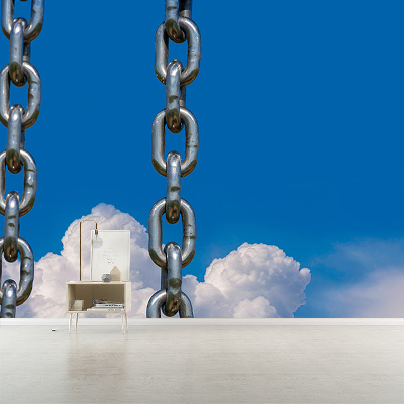 Metal Scene Environment Friendly Decorative Mural Industrial Mural Wallpaper