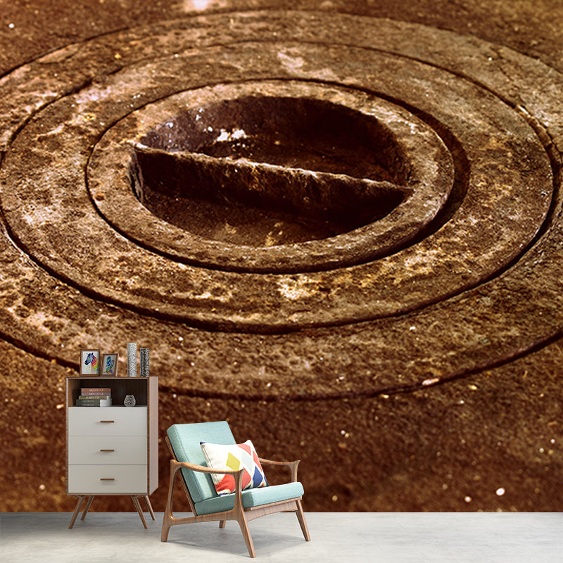 Metal Scene Environment Friendly Decorative Mural Industrial Mural Wallpaper