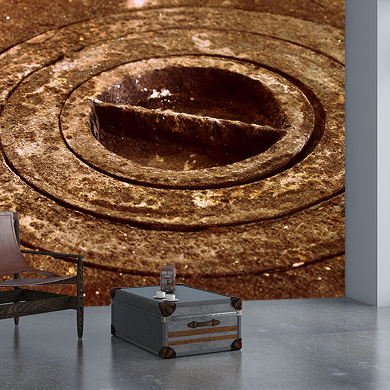 Metal Scene Environment Friendly Decorative Mural Industrial Mural Wallpaper