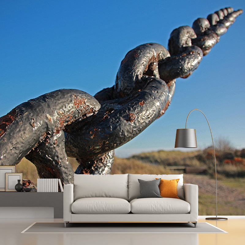 Fancy Mural Environment Friendly Decorative Mural Industrial Style Metal Mural Wallpaper