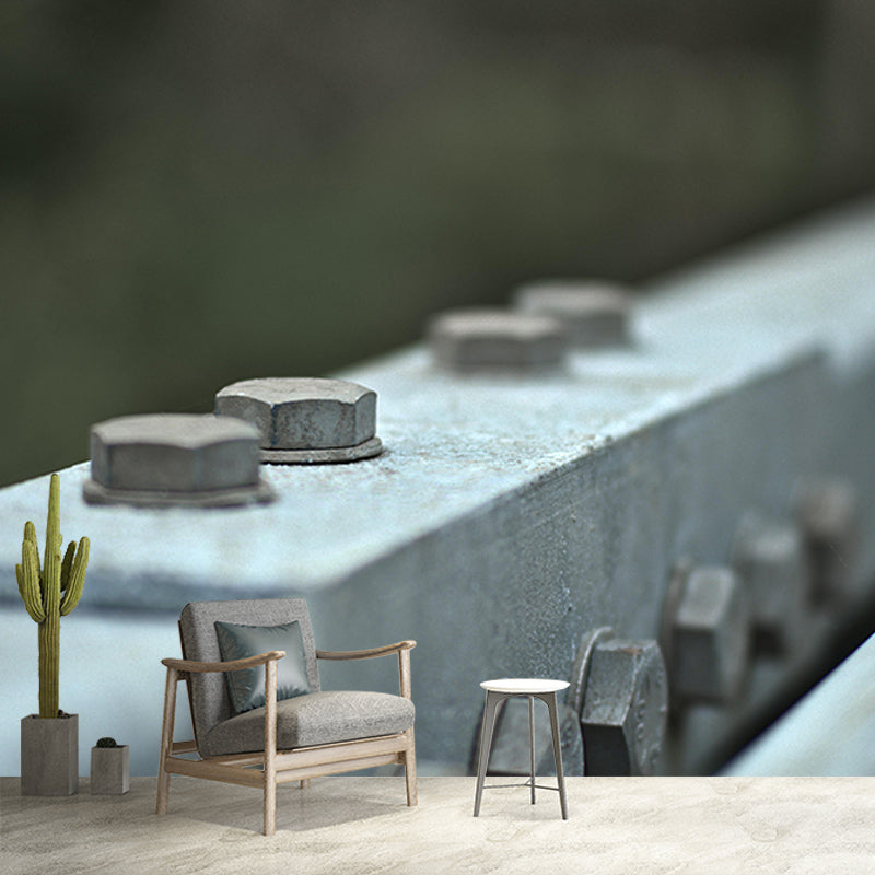 Fancy Mural Environment Friendly Decorative Mural Industrial Style Metal Mural Wallpaper