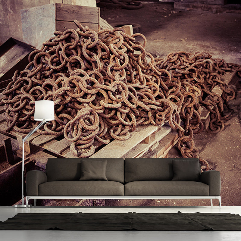 Metal Environment Friendly Decorative Mural Industrial Style Metal Wall Mural