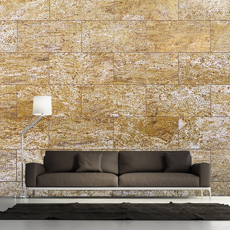 Industrial Style Stone Wall Mural Mildew Resistant Decorative Wall Art