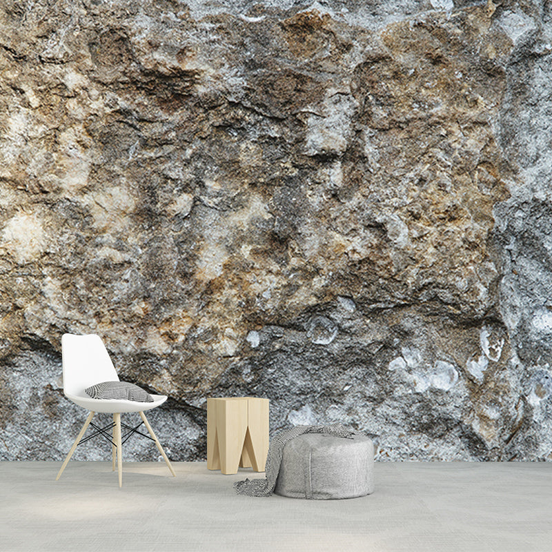 Mildew Resistant Industrial Stone Wall Mural Decorative Wall Covering
