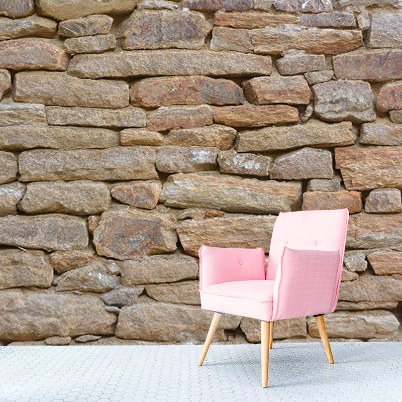 Customized Industrial Stone Wall Mural Wallpaper Mildew Resistant Decorative Wall Art