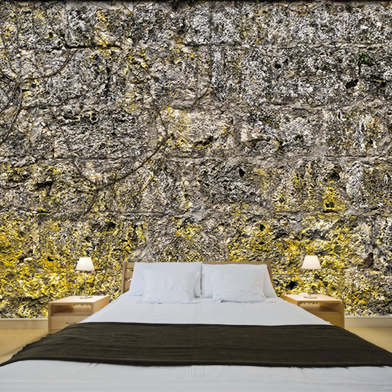 Stain Resistant Industrial Stone Wall Mural Wallpaper Decorative Wall Covering