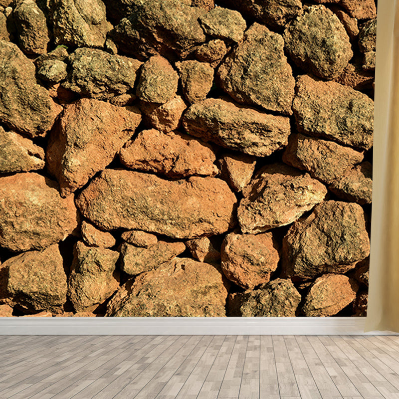 Vivid Industrial Stone Wall Mural Mildew Resistant Decorative Wall Art