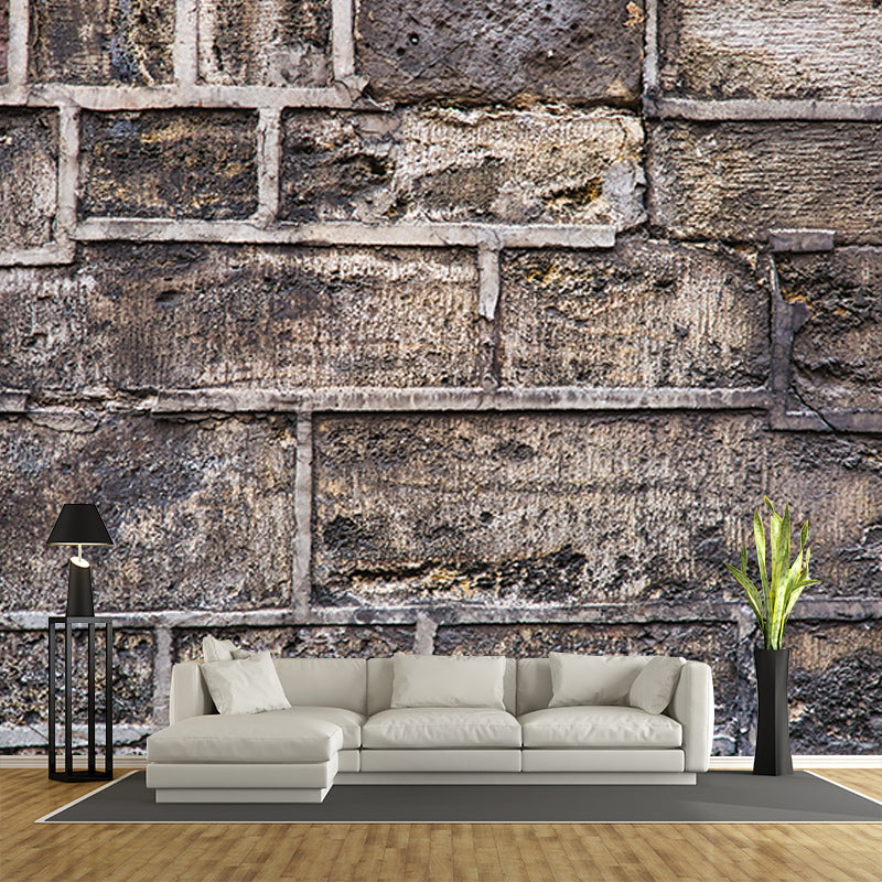 Eco-friendly Industrial Stone Mural Mildew Resistant Decorative Wall Covering