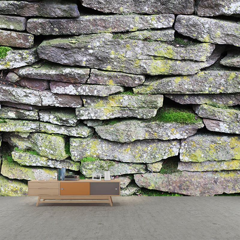 Industrial Style Stone Wallpaper Mural Mildew Resistant Decorative Living Room Wall Mural