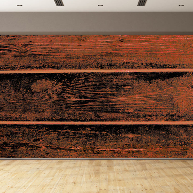 Customized Industrial Wood Grain Mural Mildew Resistant Decorative Wall Art