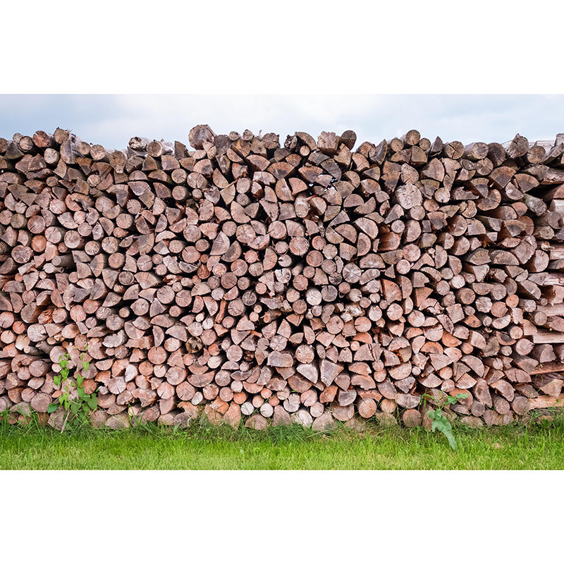 3D Industrial Wood Grain Customized Mural Mildew Resistant Decorative Wall Covering