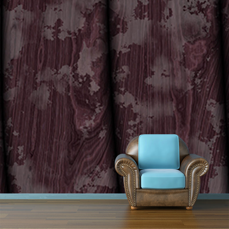 Eco-friendly Wood Grain Mural Mildew Resistant Decorative Living Room Wall Mural