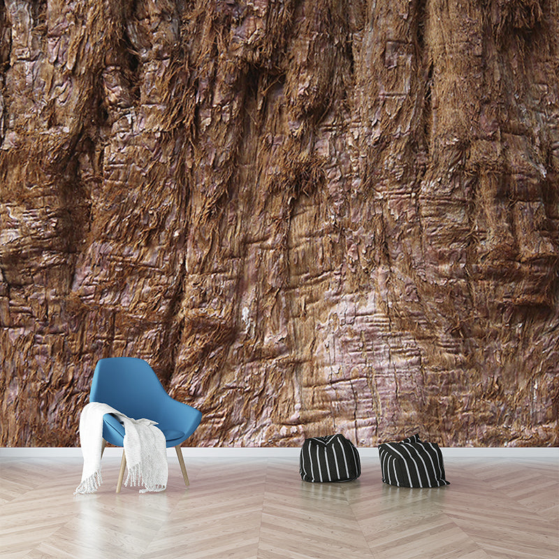 3D Mural Mildew Resistant Wood Grain Mural Industrial Style Decorative Bedrom Mural