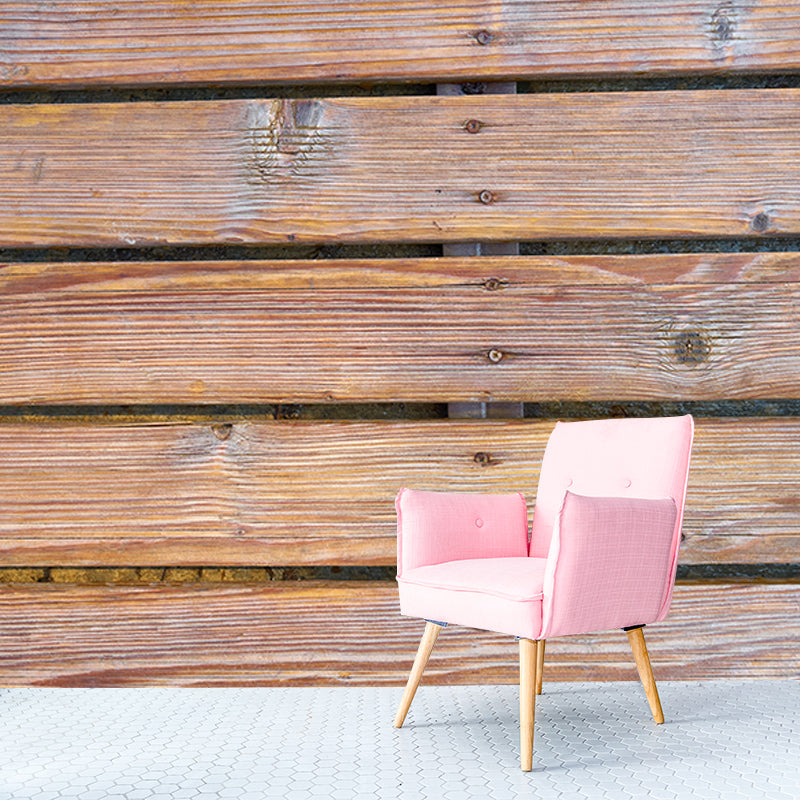 3D Mural Light Color Wood Grain Mural Mildew Resistant Decorative Bathroom Floor Mural