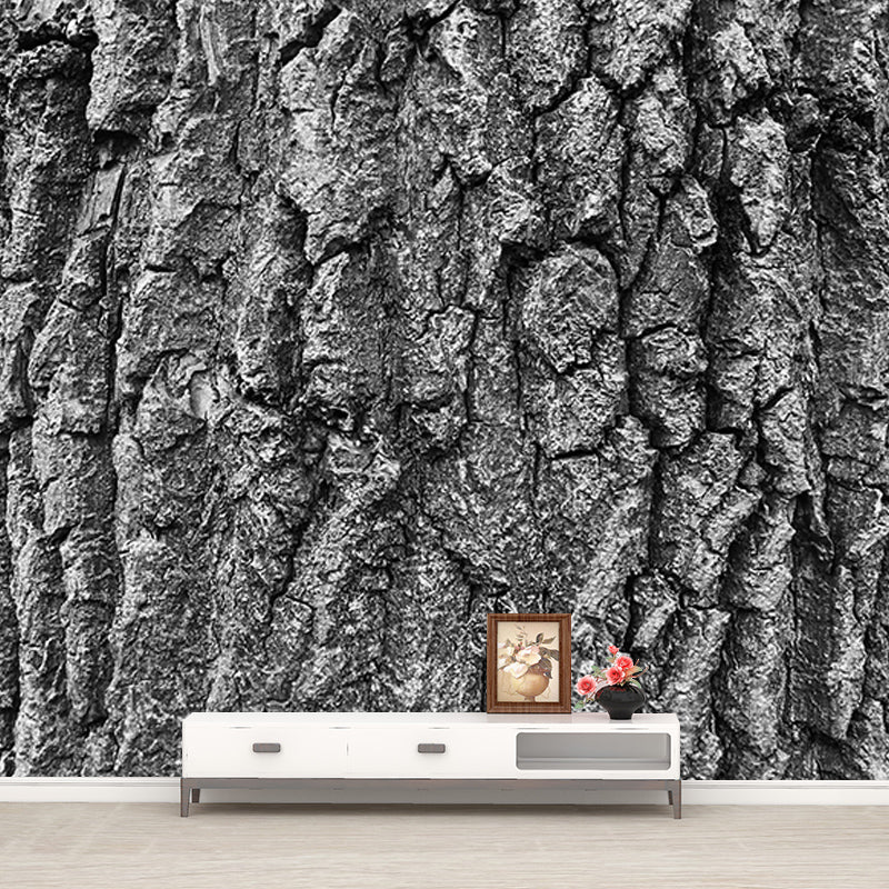 3D Mural Light Color Wood Grain Mural Mildew Resistant Decorative Bathroom Floor Mural