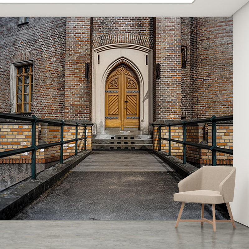 Building Scene Space Extension Mural Industrial Mildew Resistant Decorative Wall Covering