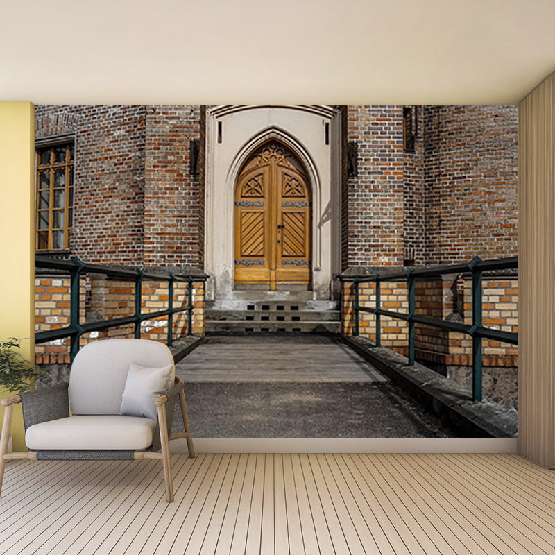 Building Scene Space Extension Mural Industrial Mildew Resistant Decorative Wall Covering