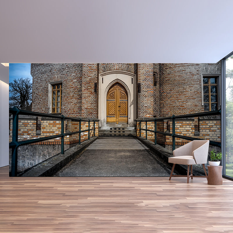 Building Scene Space Extension Mural Industrial Mildew Resistant Decorative Wall Covering