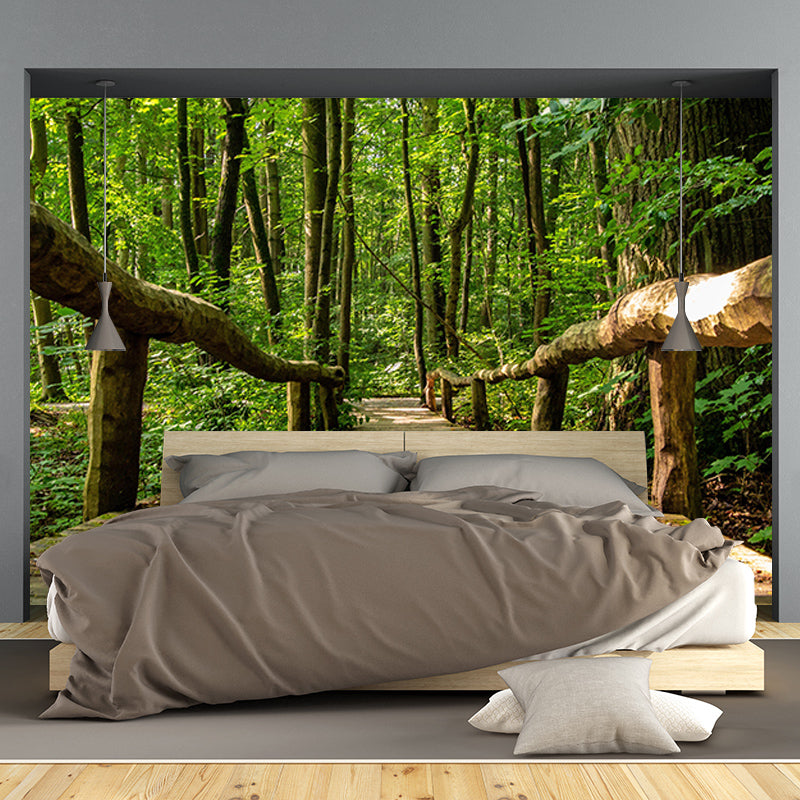 Forest Scene Mural Space Extension Wall Mural Mildew Resistant Decorative Wall Art
