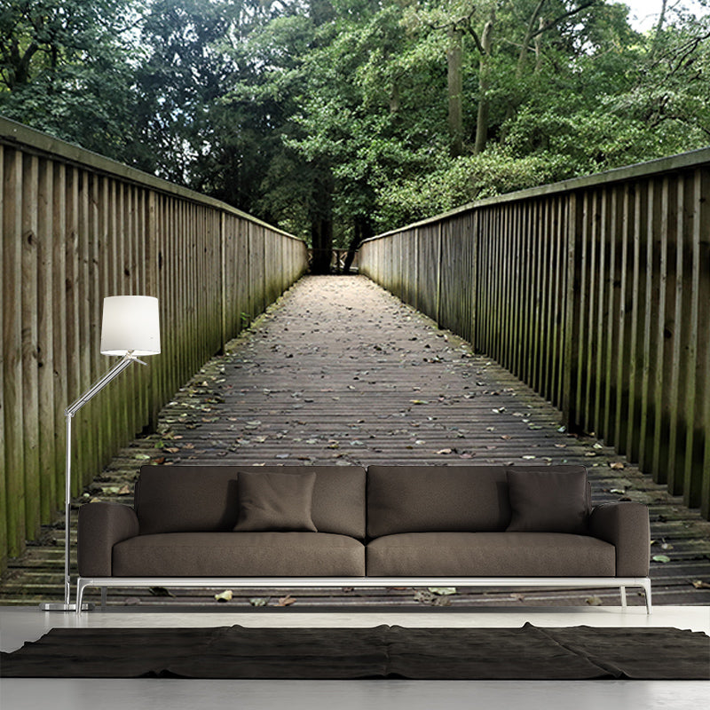 Forest Scene Mural Space Extension Wall Mural Mildew Resistant Decorative Wall Art