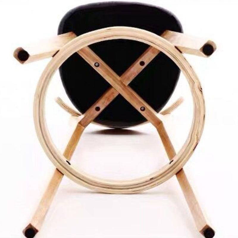 Taburete de bar de estilo escandinavo con taburete de mostrador de asiento cuadrado de madera para bar de cocina