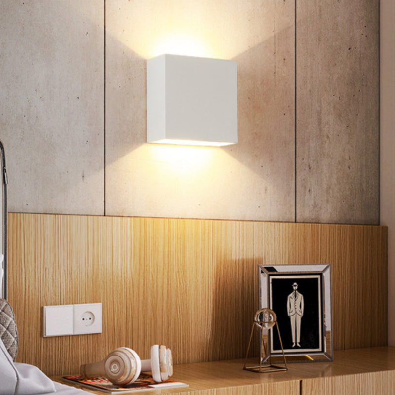 Metall quadratische Leuchten Leuchte zeitgenössische LED -Wandmontage -Leuchte Leuchte