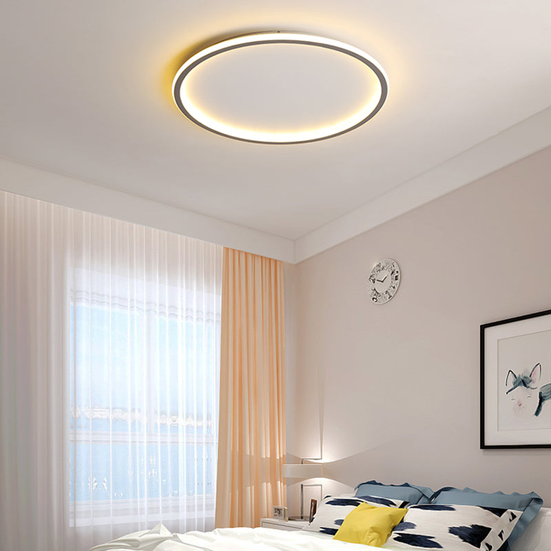 Kreis Close to Ceiling Lighting Einfache-Stil LED Aluminium in der Nähe von Deckenlampe