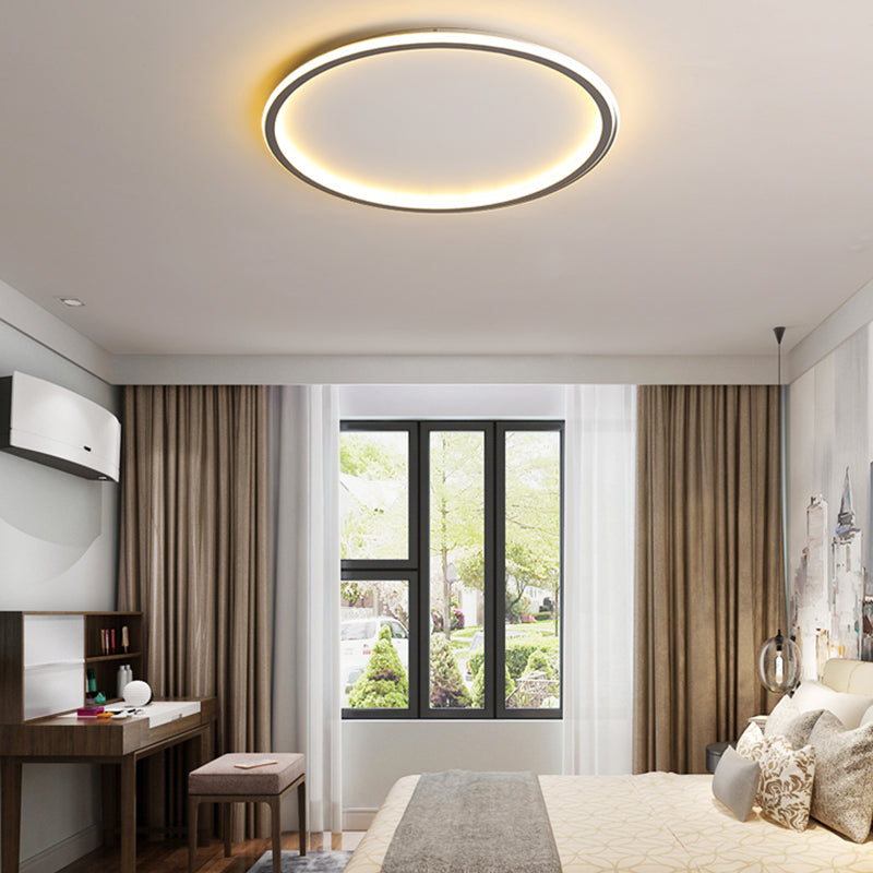 Kreis Close to Ceiling Lighting Einfache-Stil LED Aluminium in der Nähe von Deckenlampe