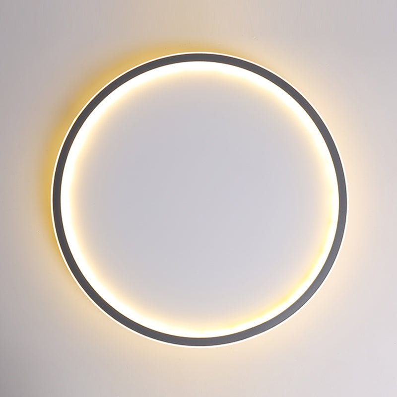 Kreis Close to Ceiling Lighting Einfache-Stil LED Aluminium in der Nähe von Deckenlampe