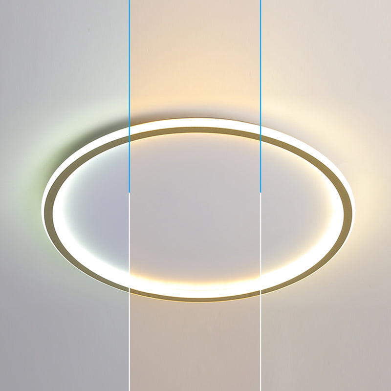 Kreis Close to Ceiling Lighting Einfache-Stil LED Aluminium in der Nähe von Deckenlampe