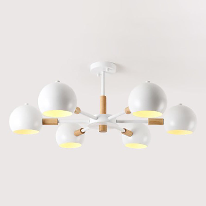 Living Room Chandelier Modern Multi Head Macron Hanging Fixture for Bedroom