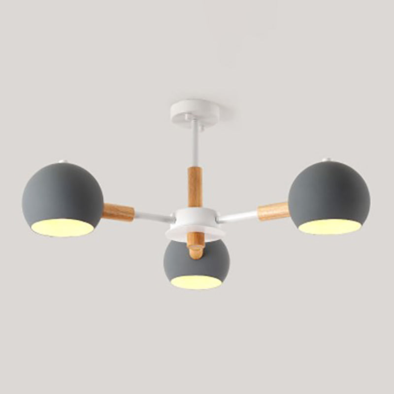 Living Room Chandelier Modern Multi Head Macron Hanging Fixture for Bedroom