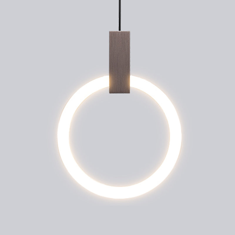 Style moderne de style suspendu salon LED Round Shape Pendant lampe de lampe