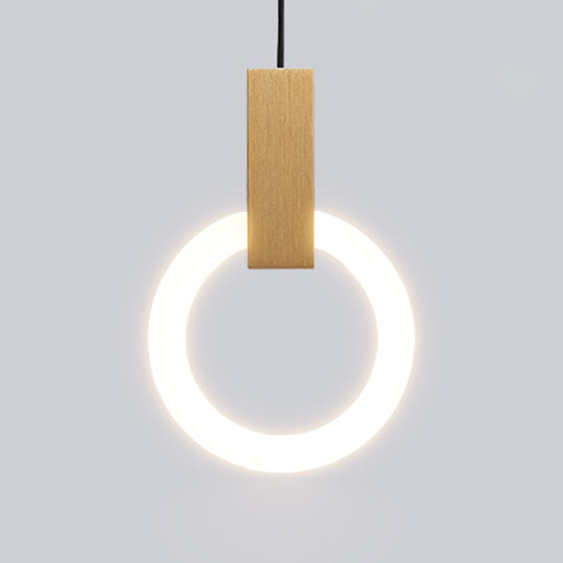 Style moderne de style suspendu salon LED Round Shape Pendant lampe de lampe
