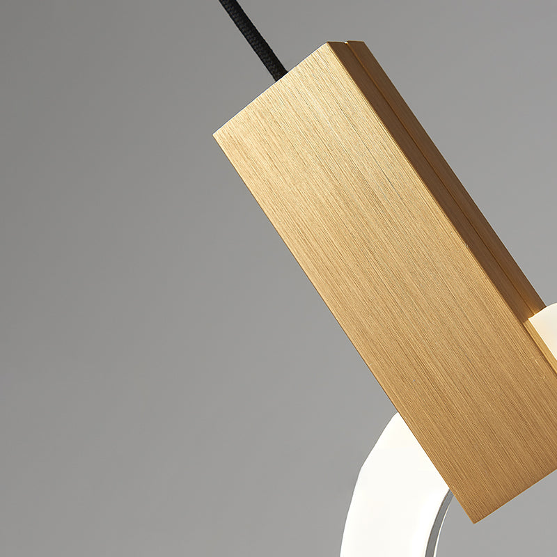 Style moderne de style suspendu salon LED Round Shape Pendant lampe de lampe